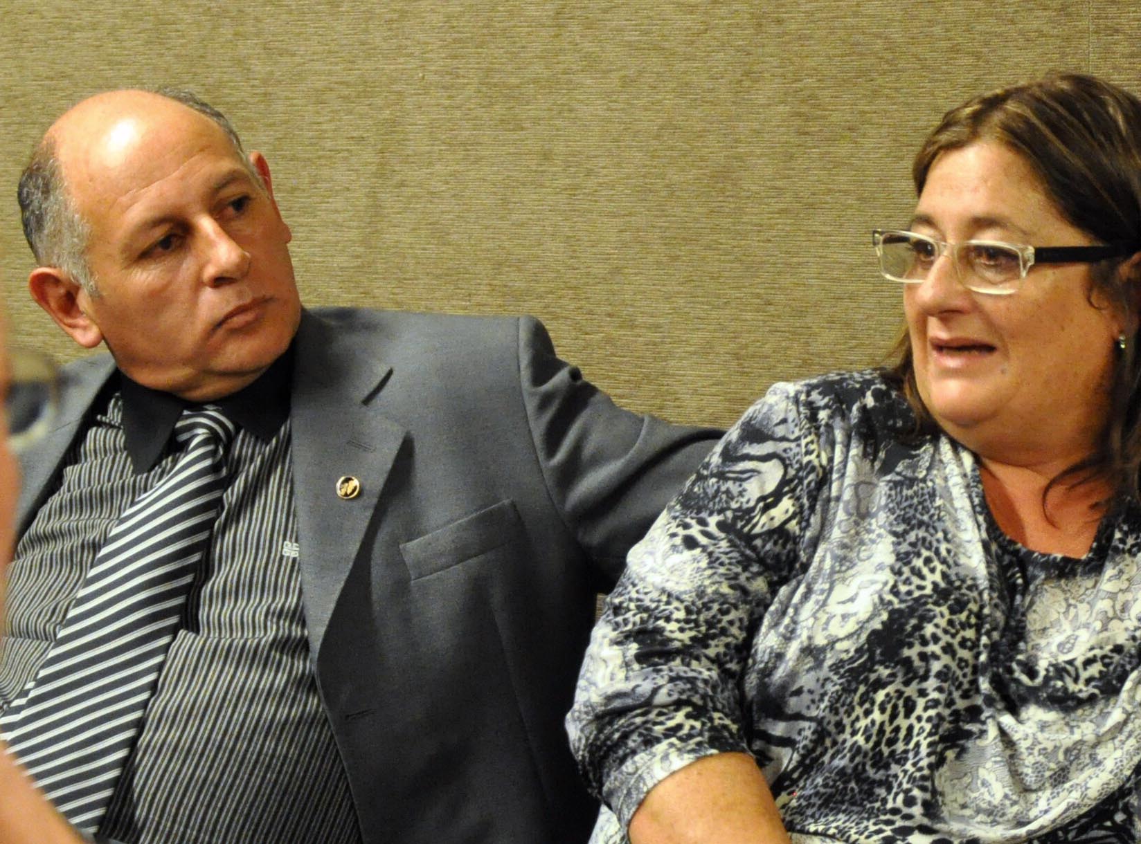 Maria del Carmen junto a Mario Fantini